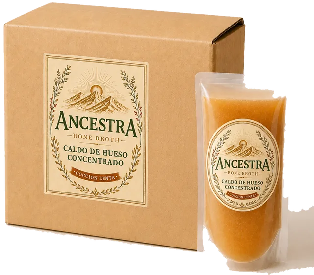 Caja de Ancestra con un pouch, para una toma al día.